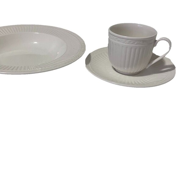 Lot of 2 Mikasa Italian Countryside ~ Cup & Saucer Set with two soup bowls DD900 - Picture 6 of 16